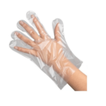 Disposable polyethylene gloves