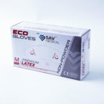 Latex non-powder examination gloves
